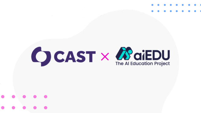 logos for CAST and aiEDU